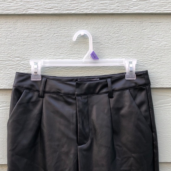 BLUE BLUSH Vegan Leather Pants | medium - Picture 3 of 10